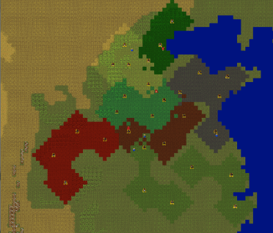 A screenshot of my last project, Mandate